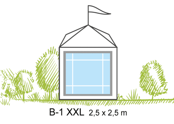 Tält B1-XXL 2,5x2,5m