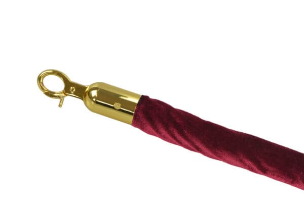 Rep sammet guld/burgundy